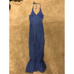 Prom dress blue halter